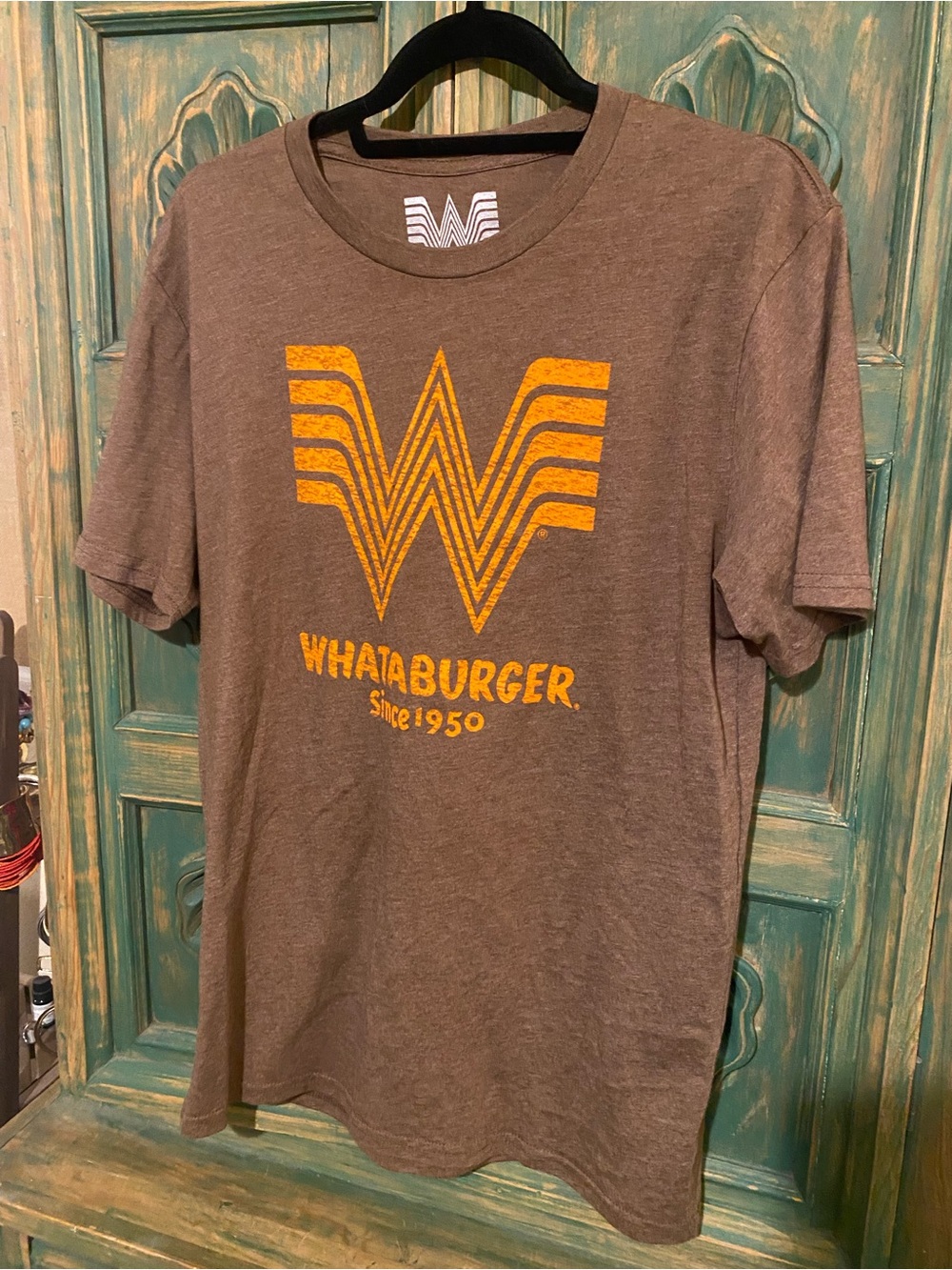 Whataburger Women’s Short Sleeve Logo Tee in Brown